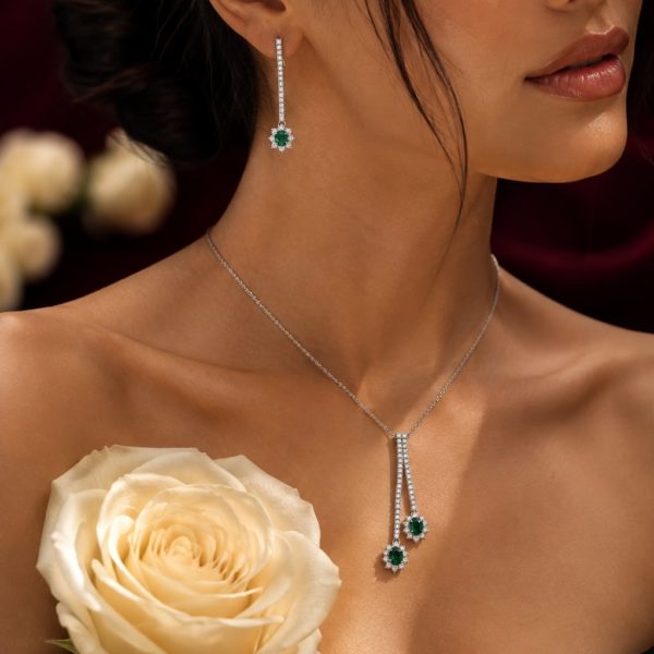 Parure Emeraude & Diamant