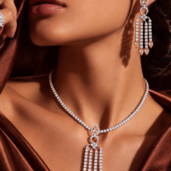 Parure Royale Morganite et Diamants