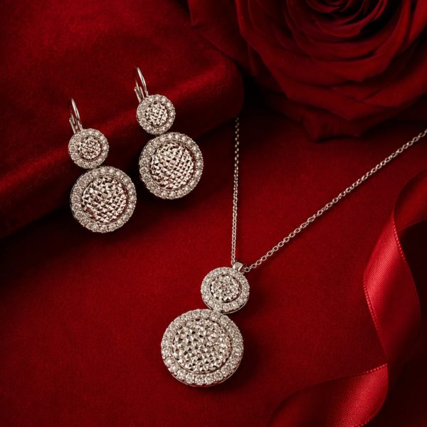 Parure Duo Diamant et Or Blanc