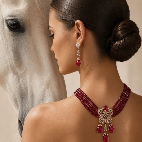 Collier Royal Rubis, Or & Diamants